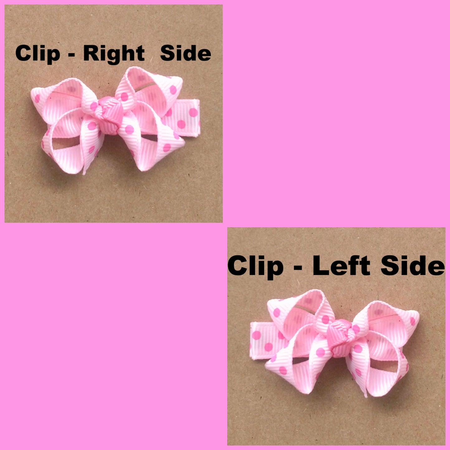 4" Solid Color Boutique Ribbon Hair Bow