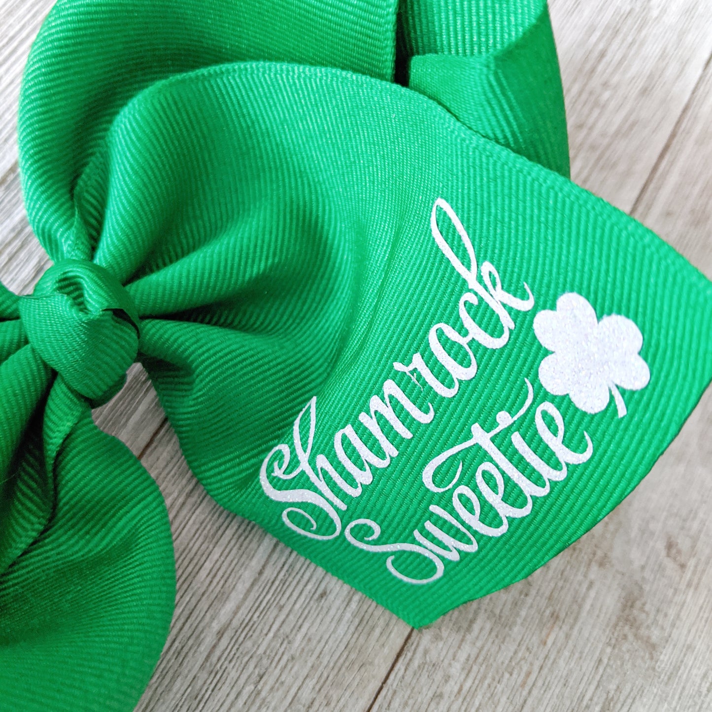Jumbo 6-7 Inch St. Patrick's Day Ribbon Hair Bow