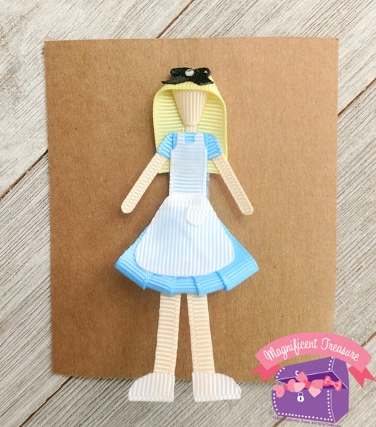 Alice in Wonderland Hair Clip or Pin