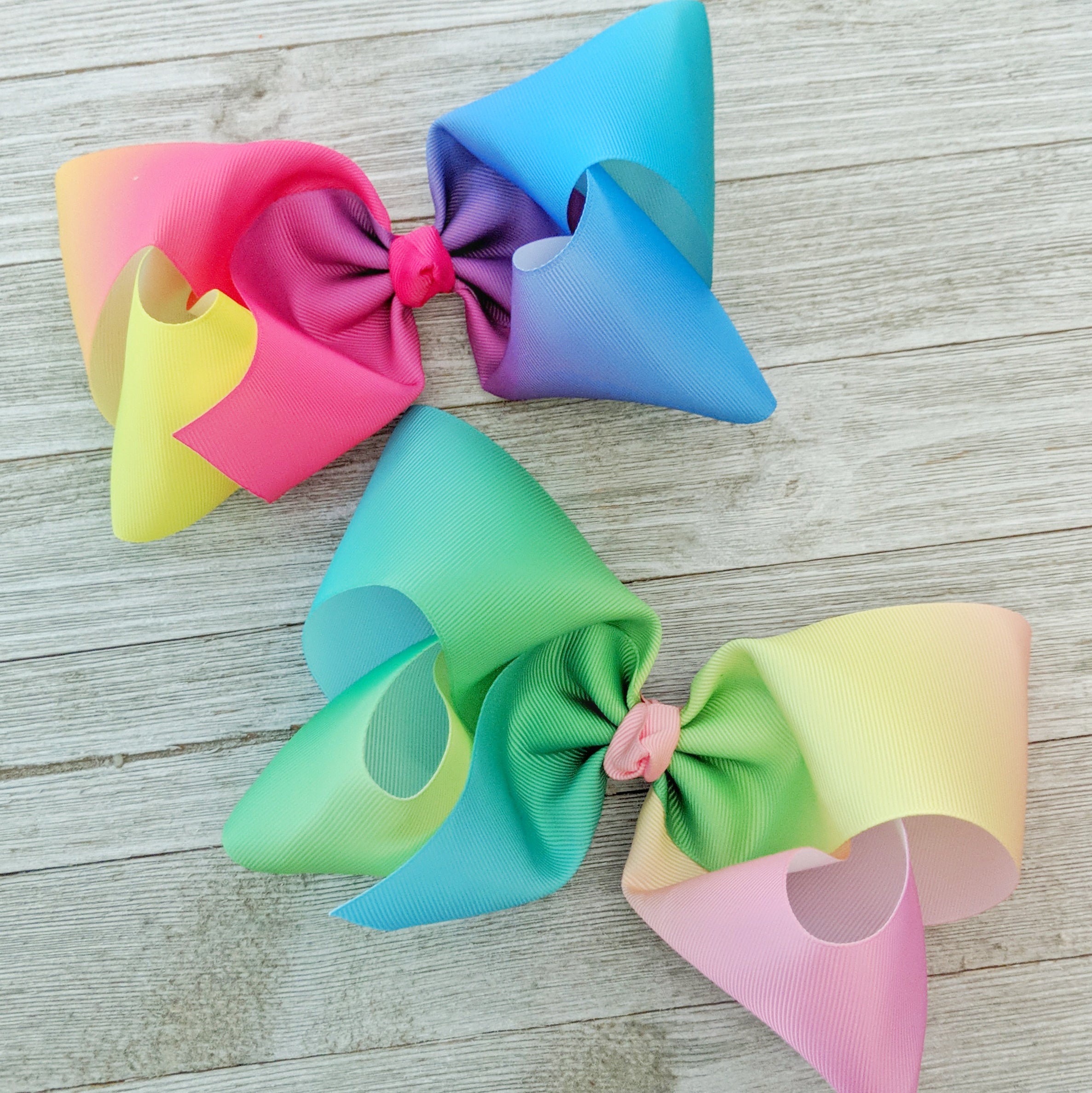 Rainbow Hair Bows