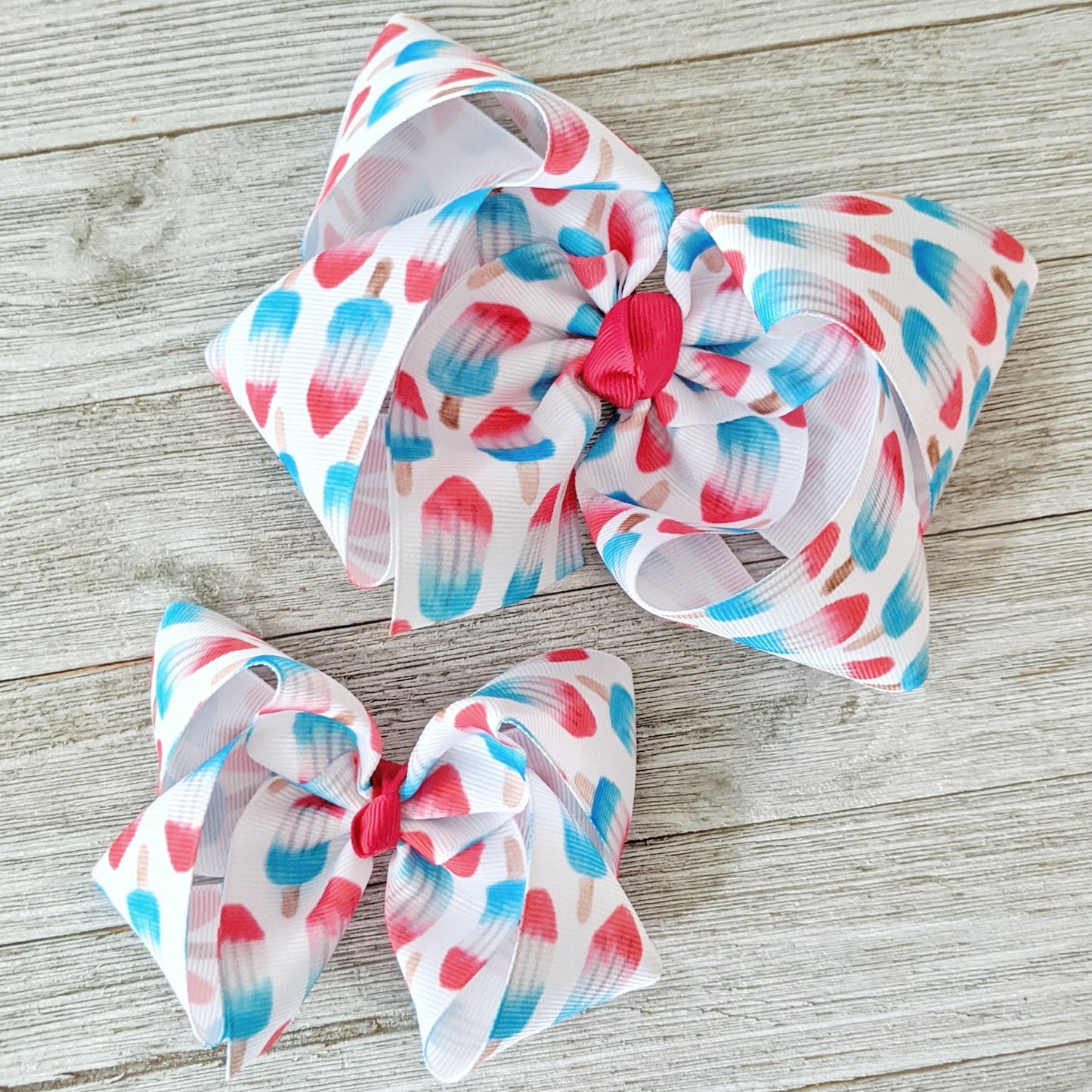 4" Patriotic Ribbon Hair Bow