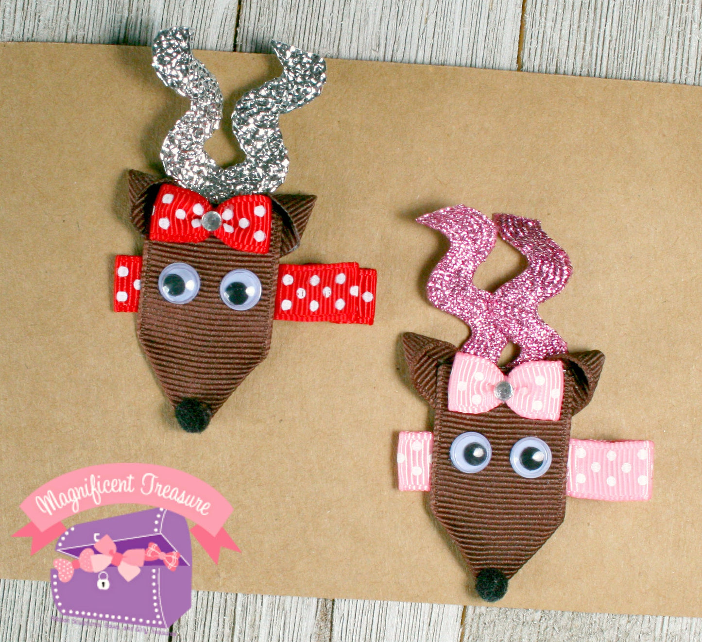 Christmas Ribbon Sculptures
