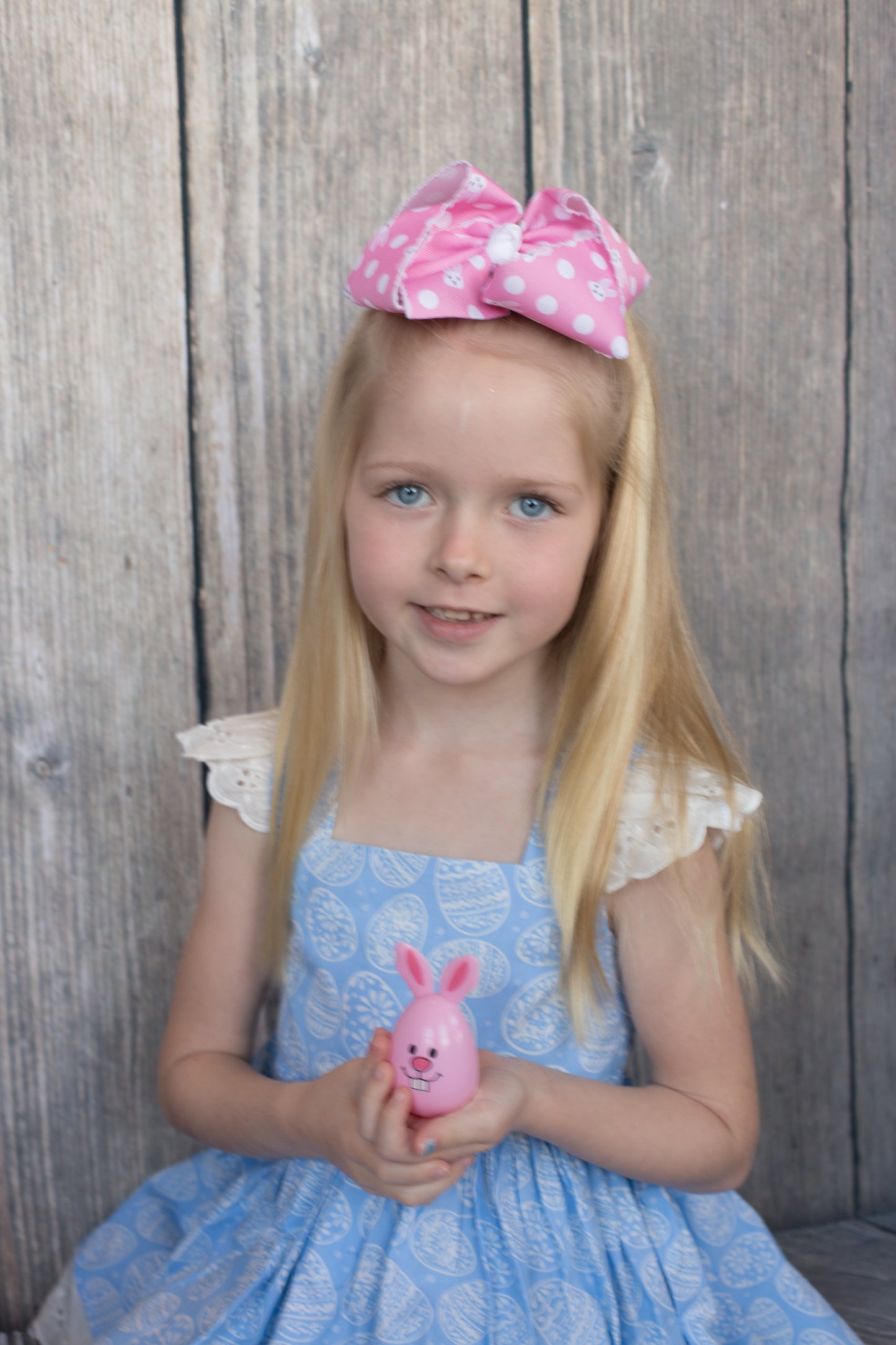 6" Easter Ribbon Hair Bow