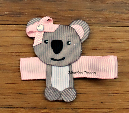 Koala Ribbon Sculpture Hair Clip