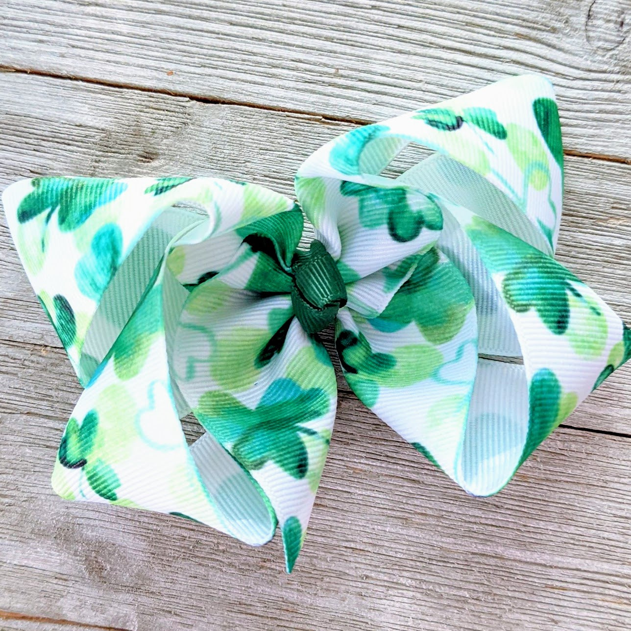 4" St. Patrick's Day Ribbon Hair Bow
