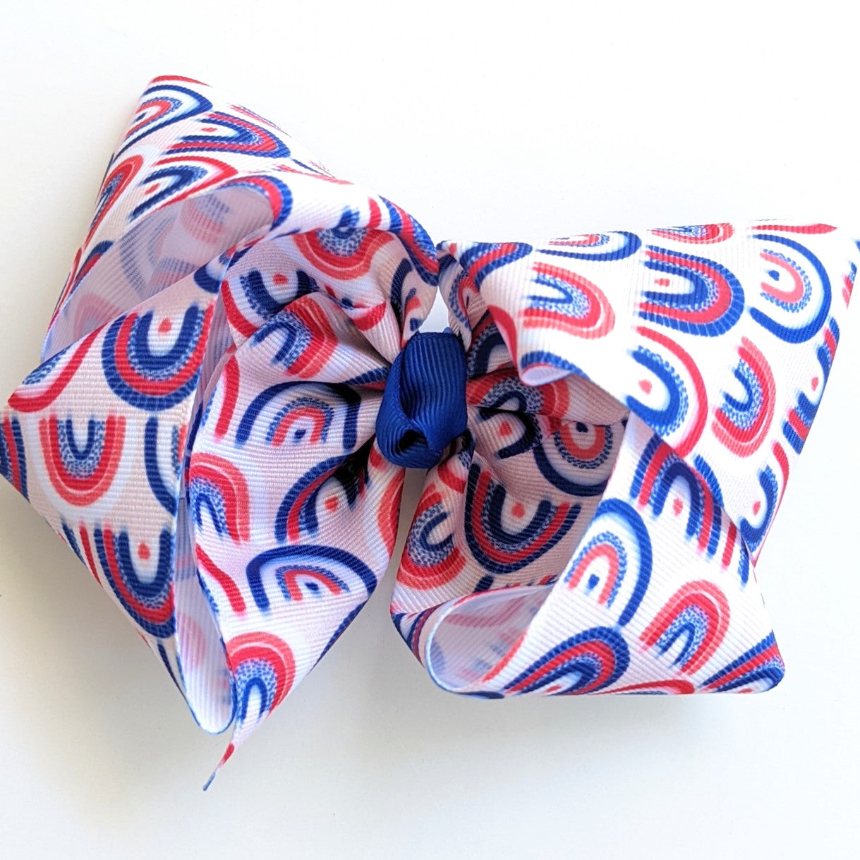 6" Patriotic Ribbon Hair Bow