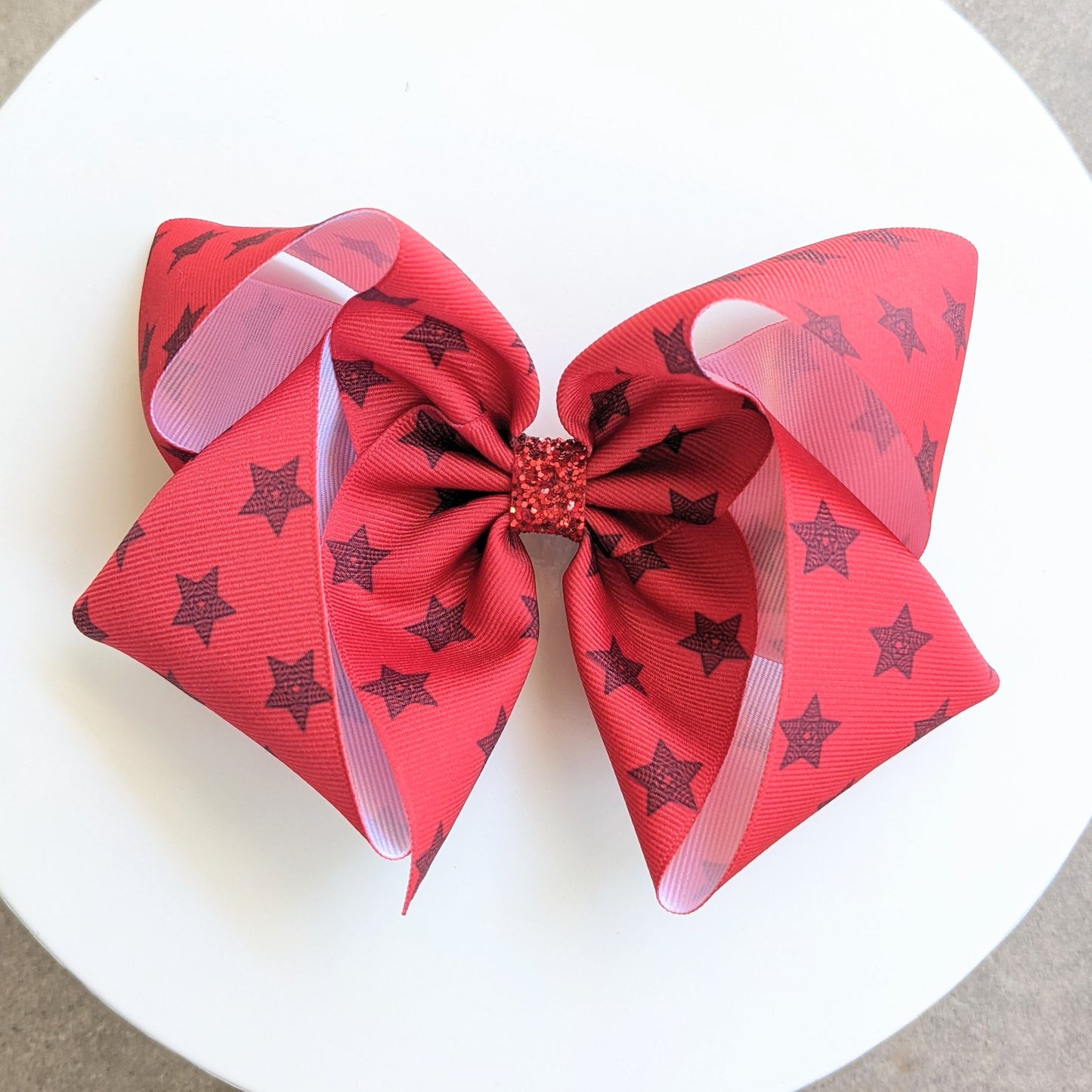 6" Patriotic Ribbon Hair Bow