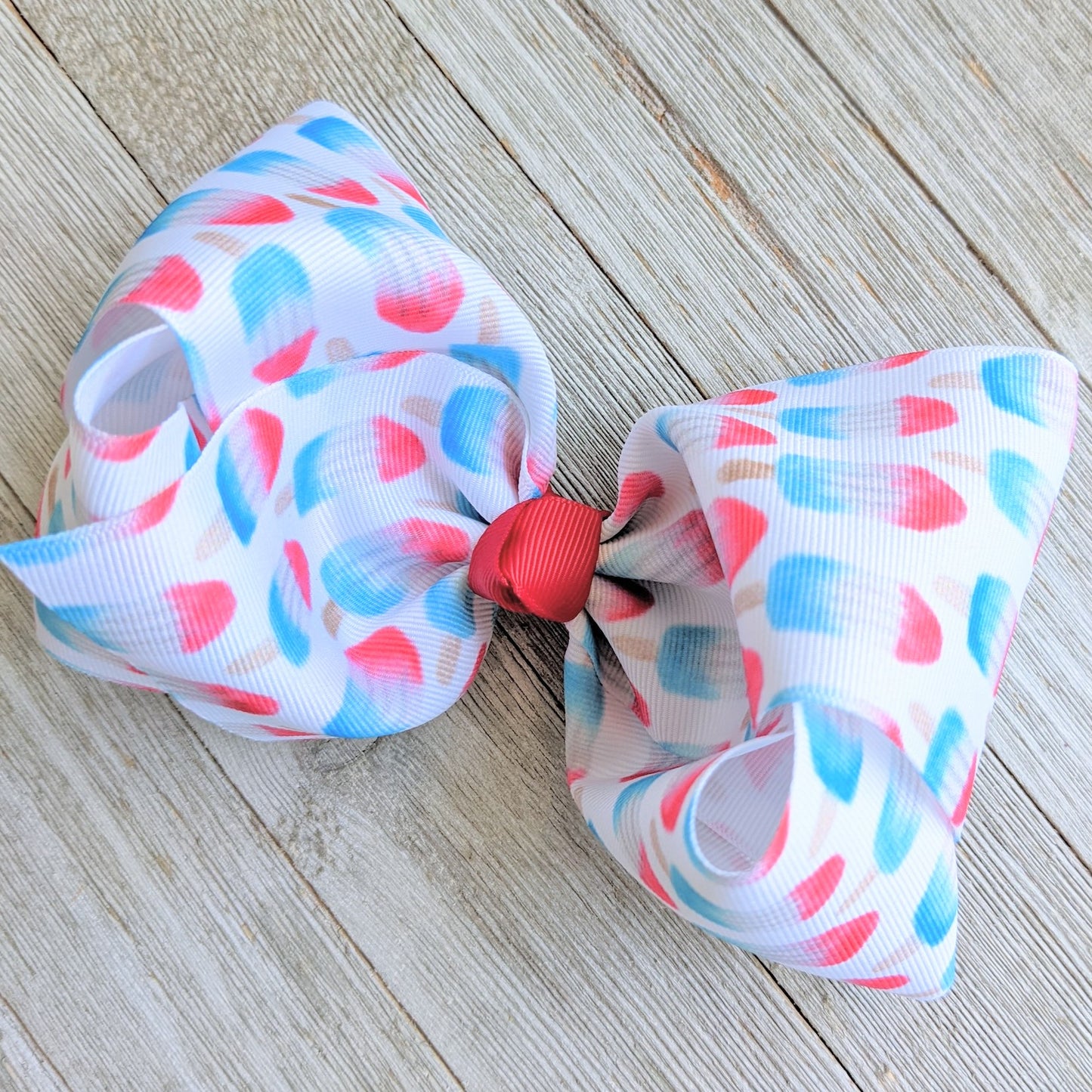 6" Patriotic Ribbon Hair Bow