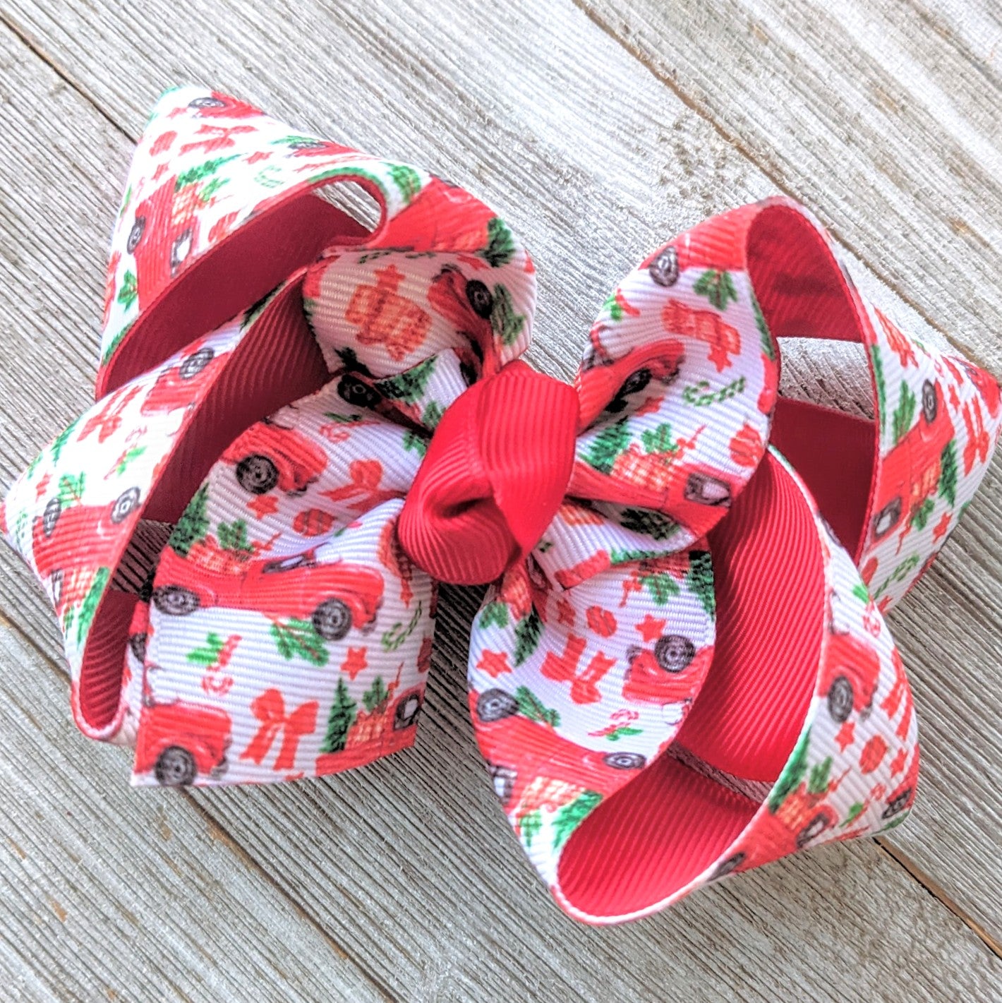 4" Ribbon Christmas Bows 2