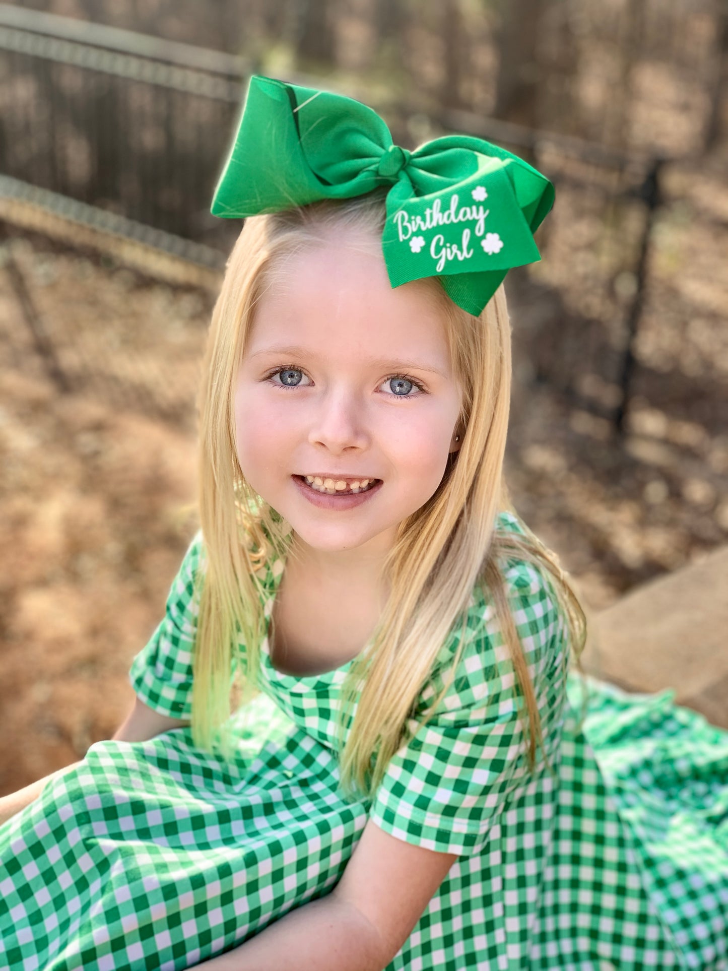 Jumbo 6-7 Inch St. Patrick's Day Ribbon Hair Bow