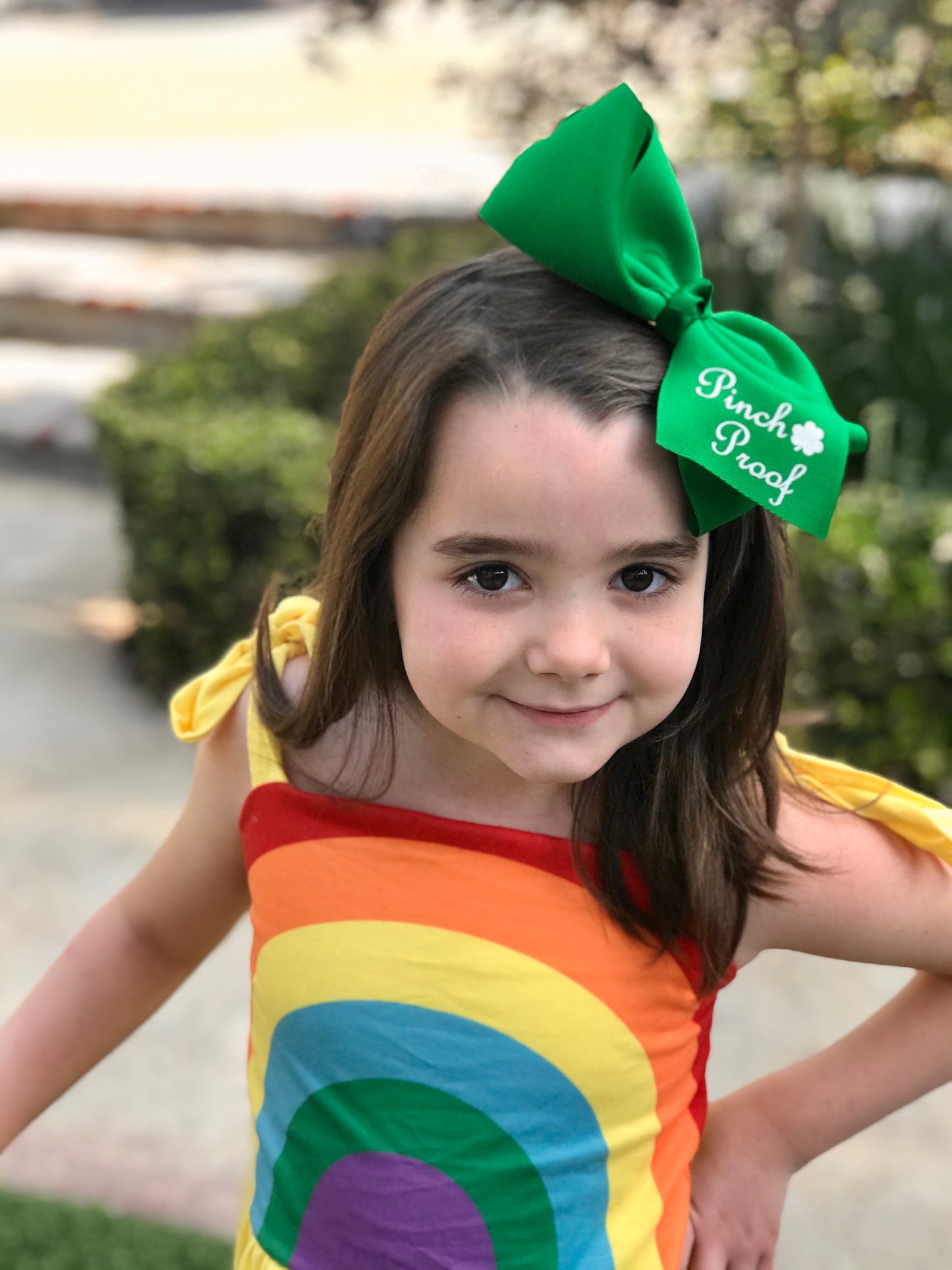 Jumbo 6-7 Inch St. Patrick's Day Ribbon Hair Bow