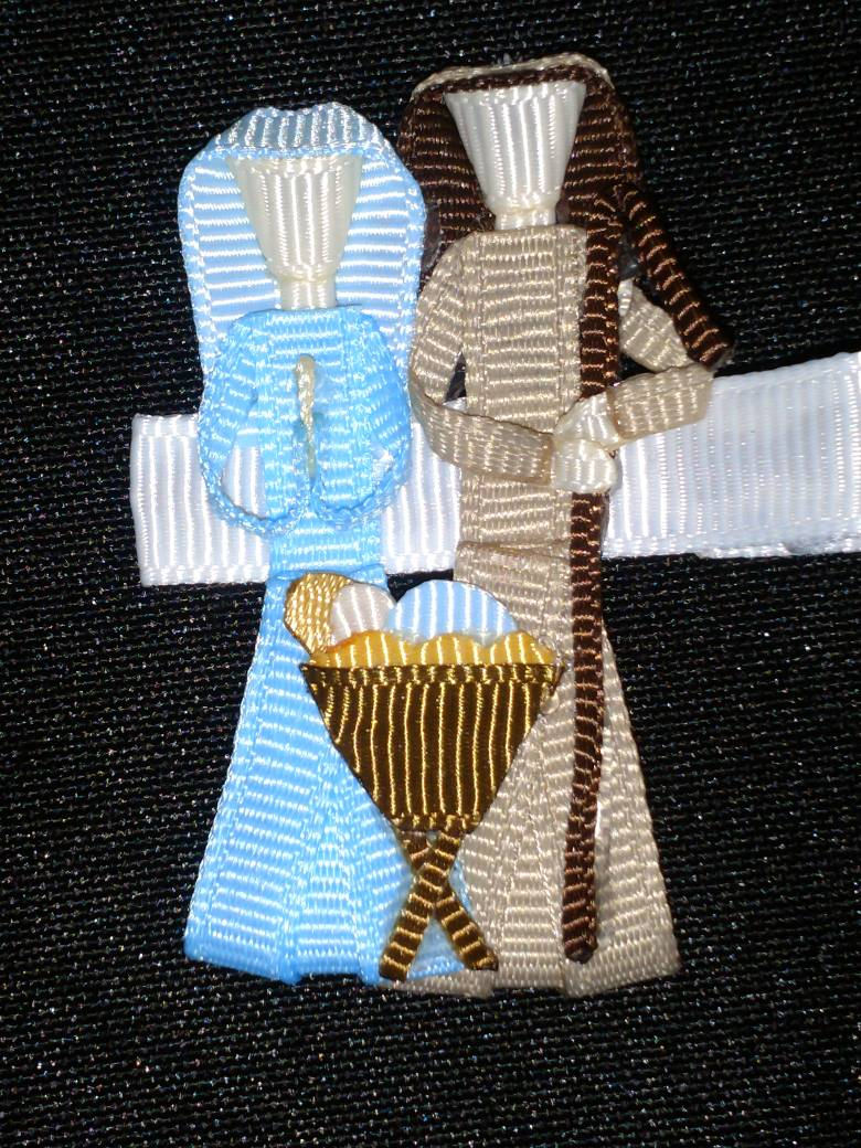 Tiny Nativity Hair Clip