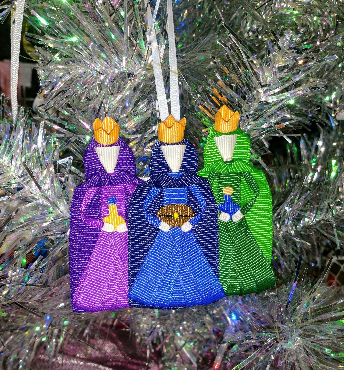 Three Wisemen/Kings/Magi Nativity Christmas Tree Ornament