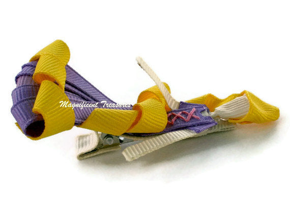 Rapunzel from Tangeled Hair Bow