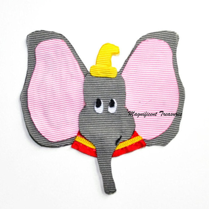 Dumbo Elephant Bow Hair Clip Sculpture, Pin, or Headband – Magnificent  Treasures Bows