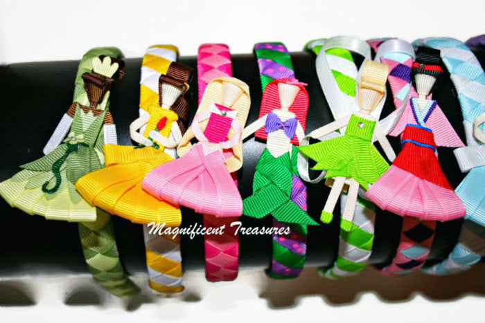 Disney Princess Hair Clip and Headband Set