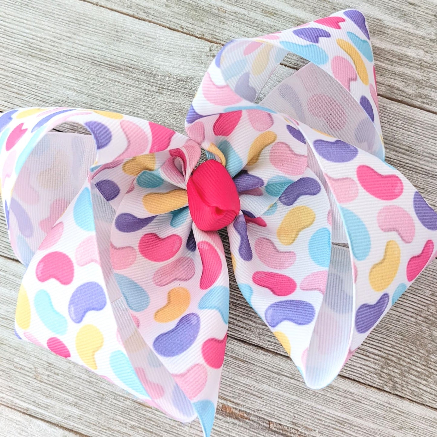 6" Easter Ribbon Hair Bow
