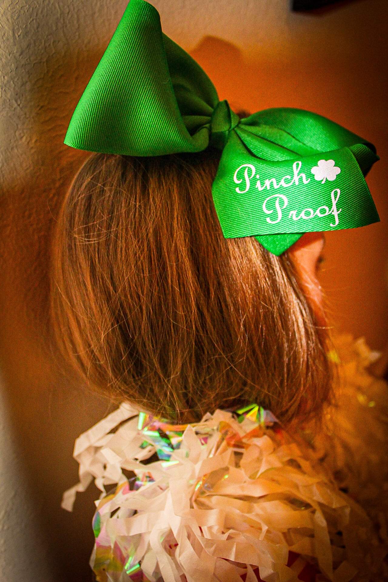Jumbo 6-7 Inch St. Patrick's Day Ribbon Hair Bow