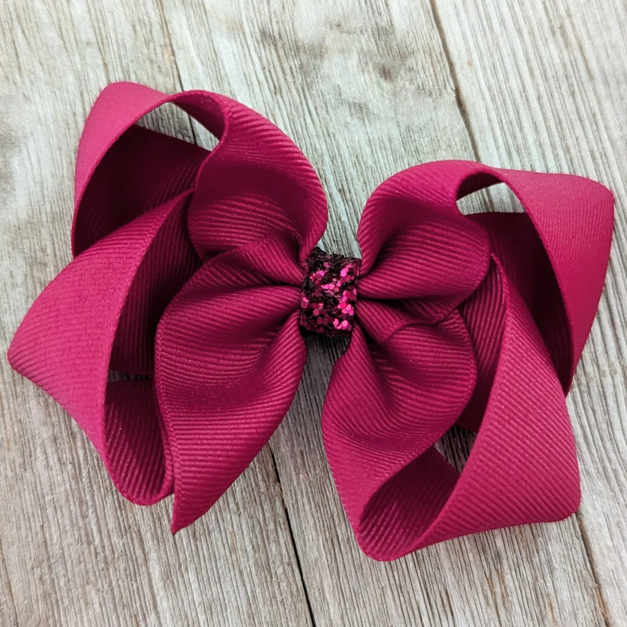CLEARANCE 4" Azalea Pink Color Boutique Ribbon Hair Bow
