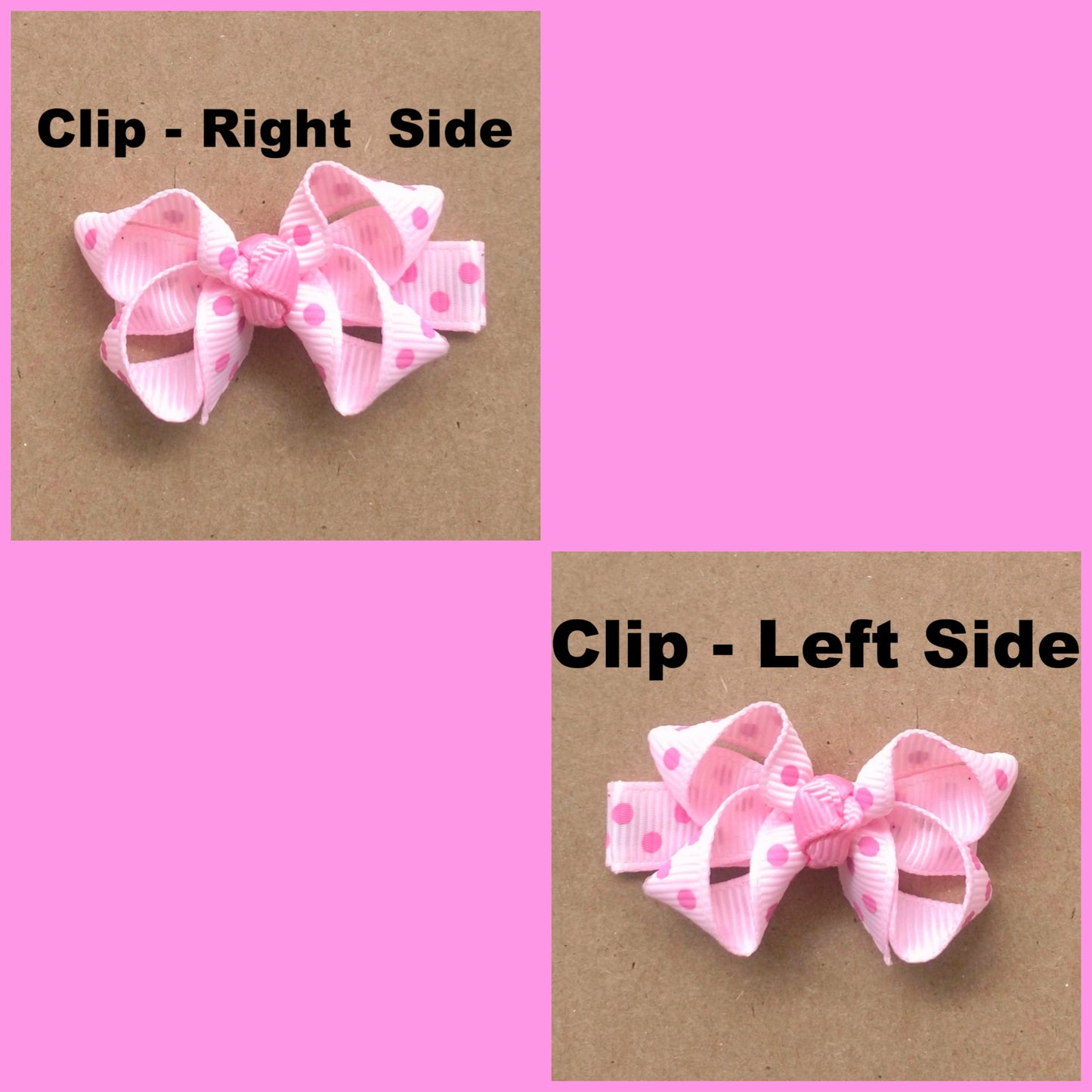 CLEARANCE 8" Barbie Pink Color Ribbon Hair Bow