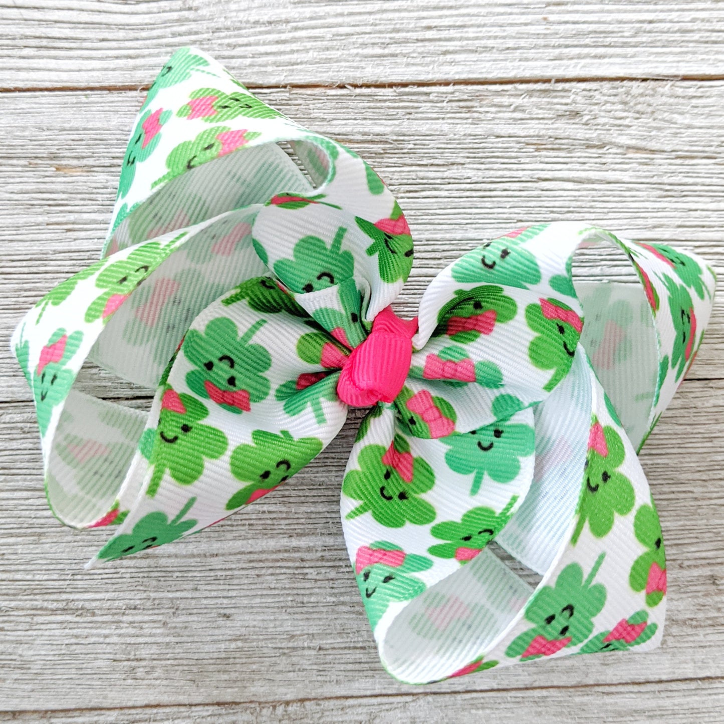 4" St. Patrick's Day Ribbon Hair Bow