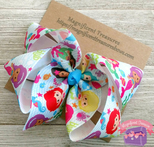 Mermaid 4" Hair Bow