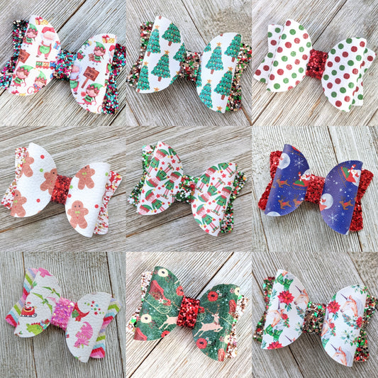 2.5" Christmas Bows