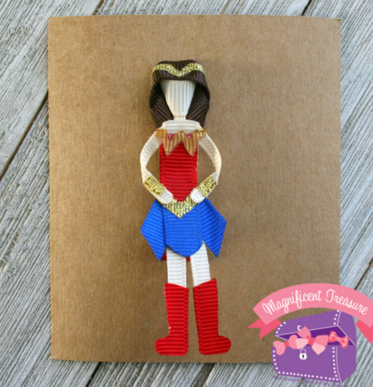 Wonder Woman Clip - Wonder Woman Pin - Girl Super Hero Hair Bow