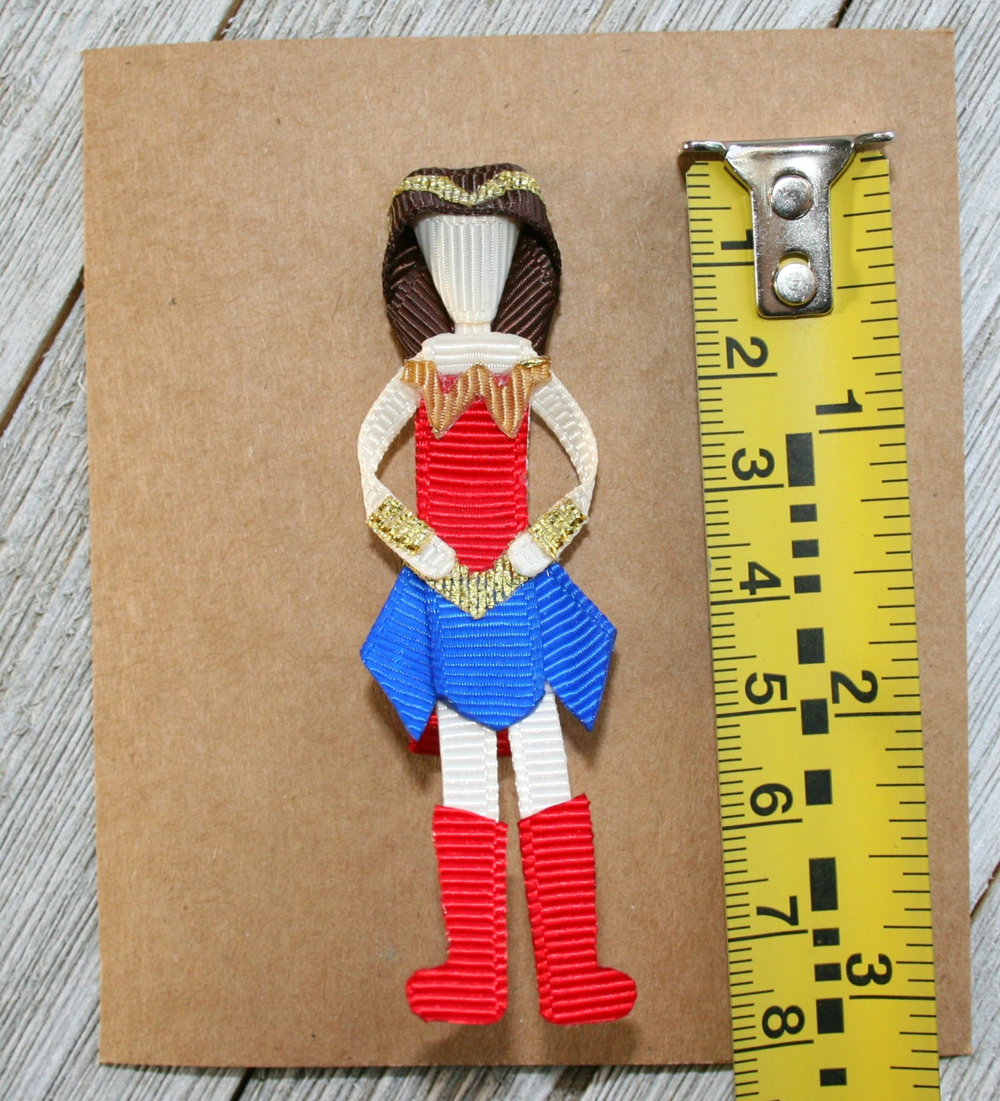 Wonder Woman Clip - Wonder Woman Pin - Girl Super Hero Hair Bow