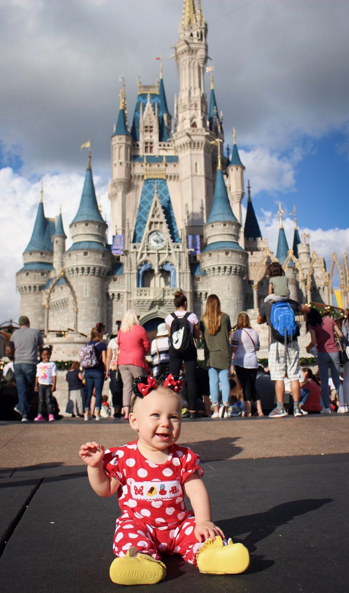 Minnie Mouse Ears on Clips and Optional Soft Headband