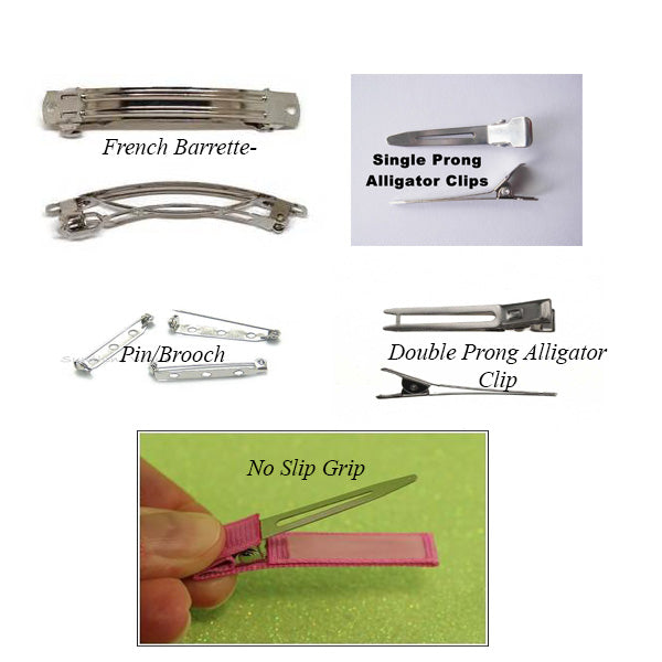 Clip Choice for frog hair bow