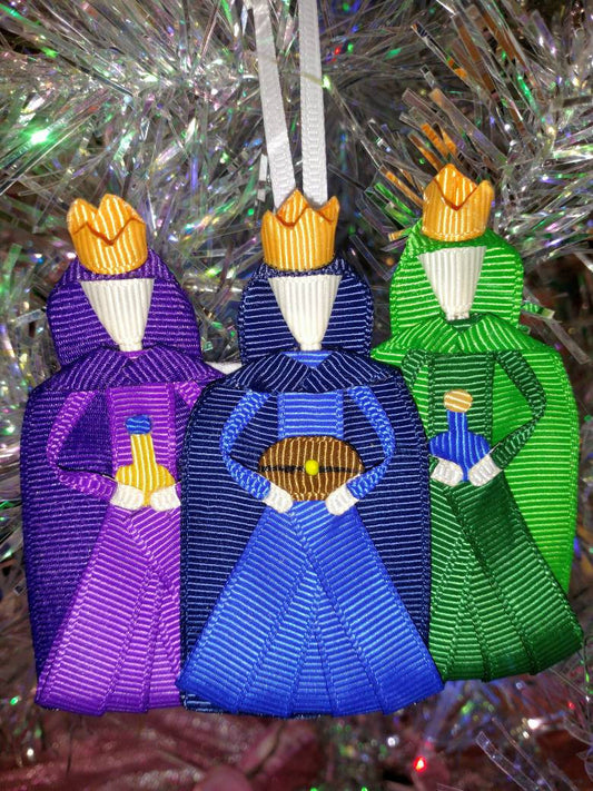 Three Wisemen/Kings/Magi Nativity Christmas Tree Ornament