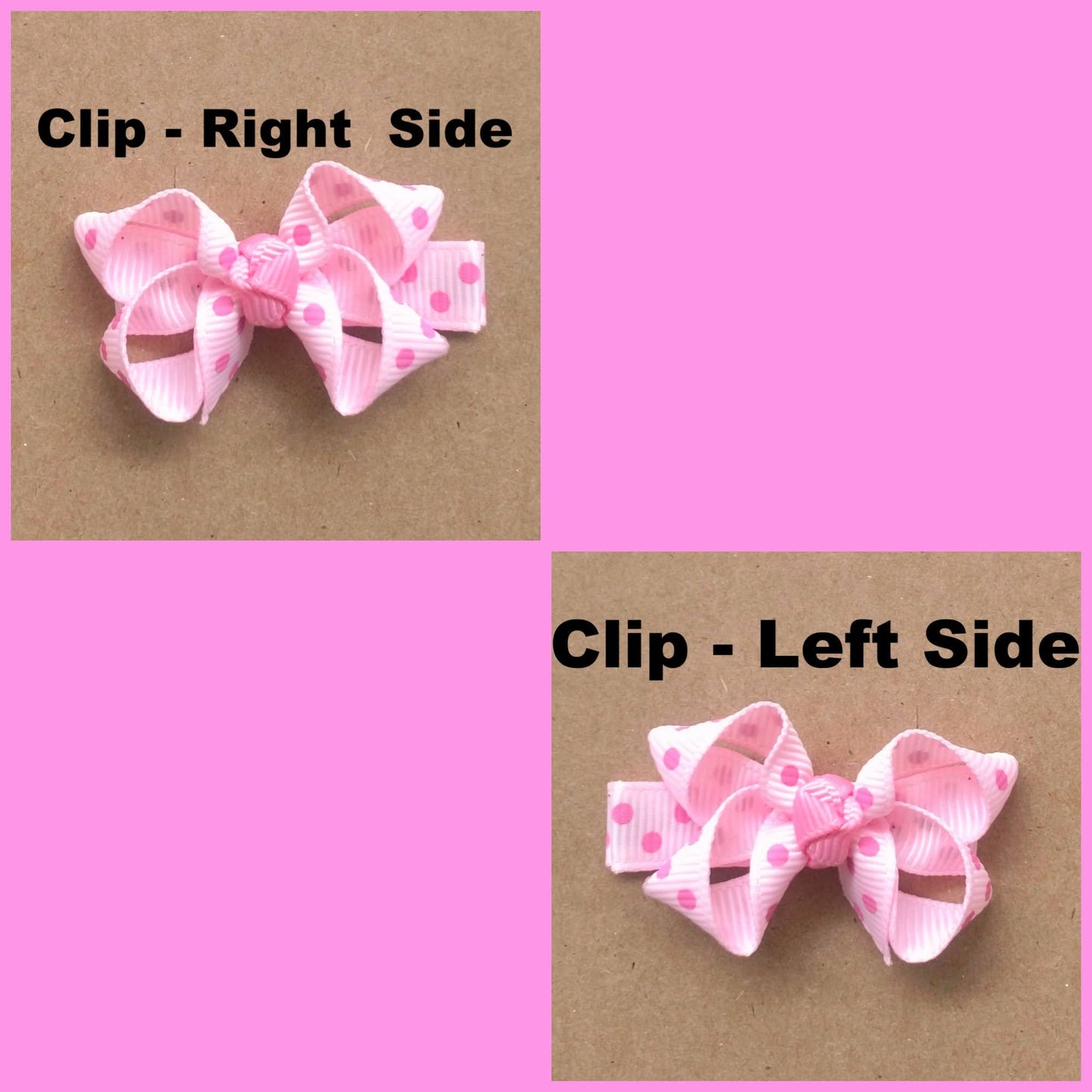 6" Flag Ribbon Hair Bow